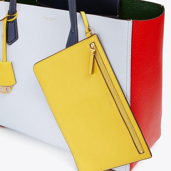 Tory Burch Perry Reversible Color-Block Large Tote - Picture 4 of 11